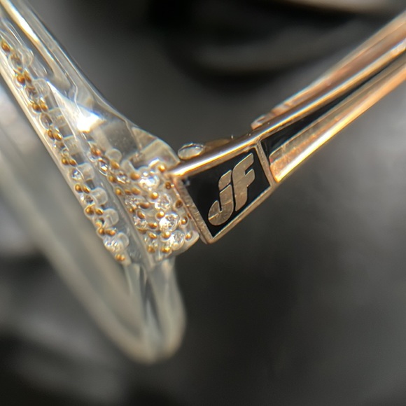 Jacques Fath Vintage Crystal Rhinestone Eyeglass Sunglass Frames - Picture 5 of 16